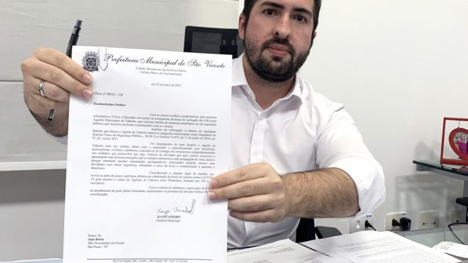 Prefeito Kayo Amado solicita a inclusão de agentes de trânsito na vacinação