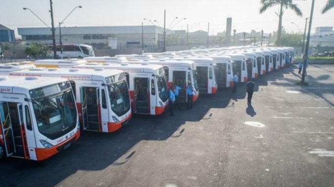 Praia Grande moderniza a frota de ônibus municipais